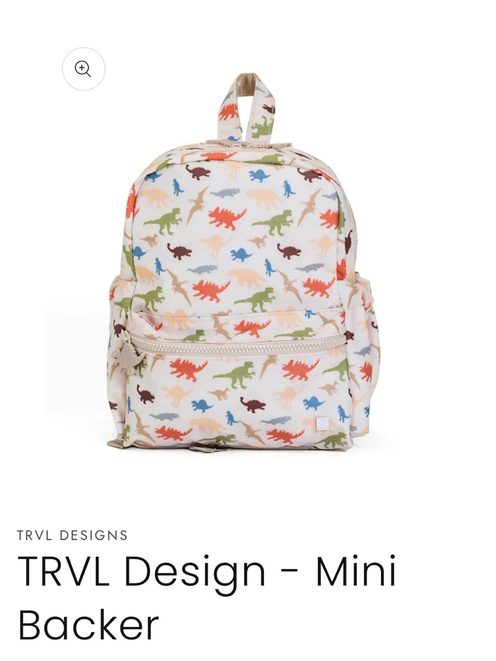 Mini Backpack in Multicolor Dinosaur Print
